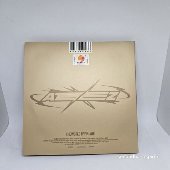 Ateez The World Ep.Fin Will Albums No Pcs or Stickers - Booklet Feat. WOOYOUNG - Picture 3 of 3